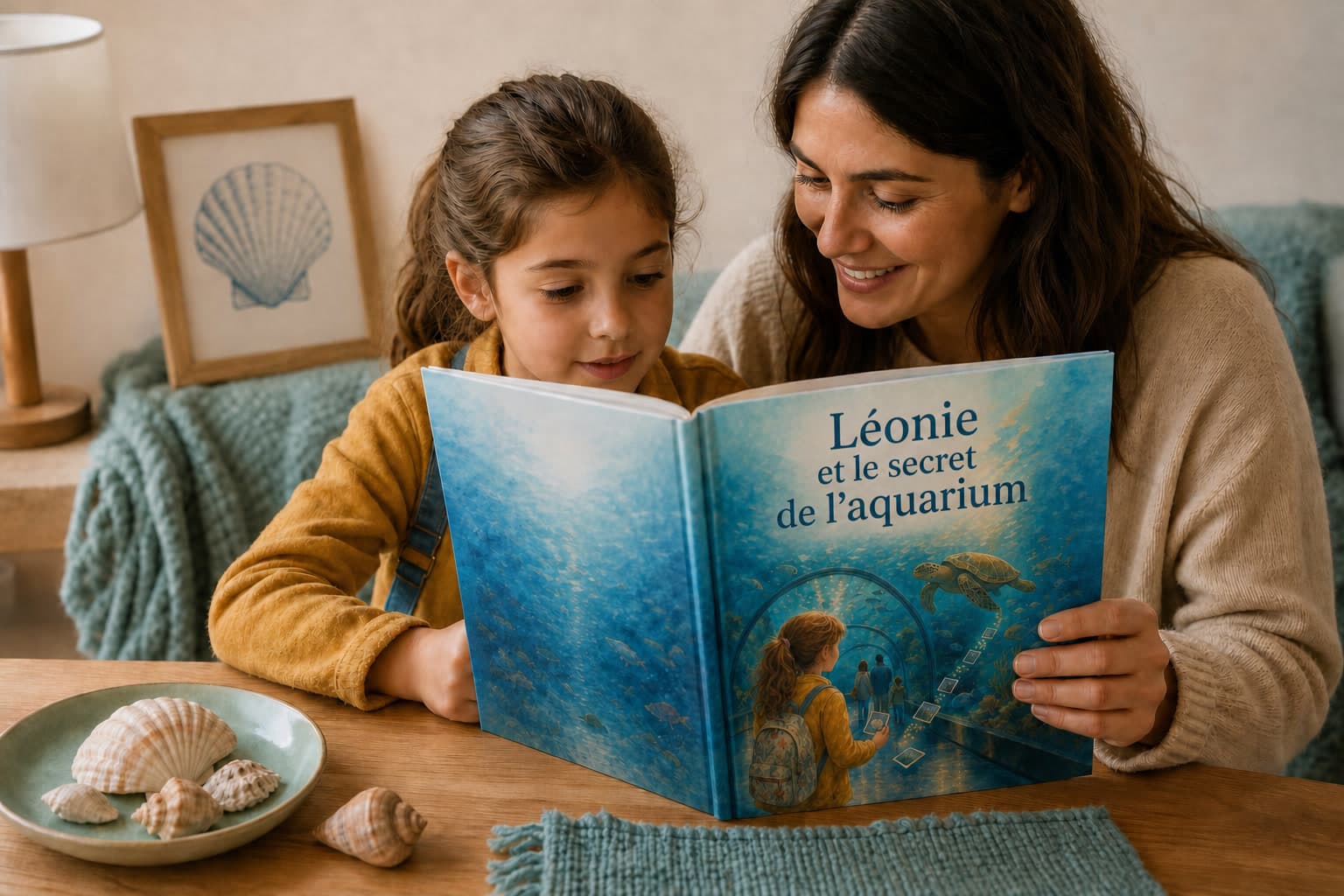 Une famille redécouvre ses vacances grâce à un livre personnalisé et des photos