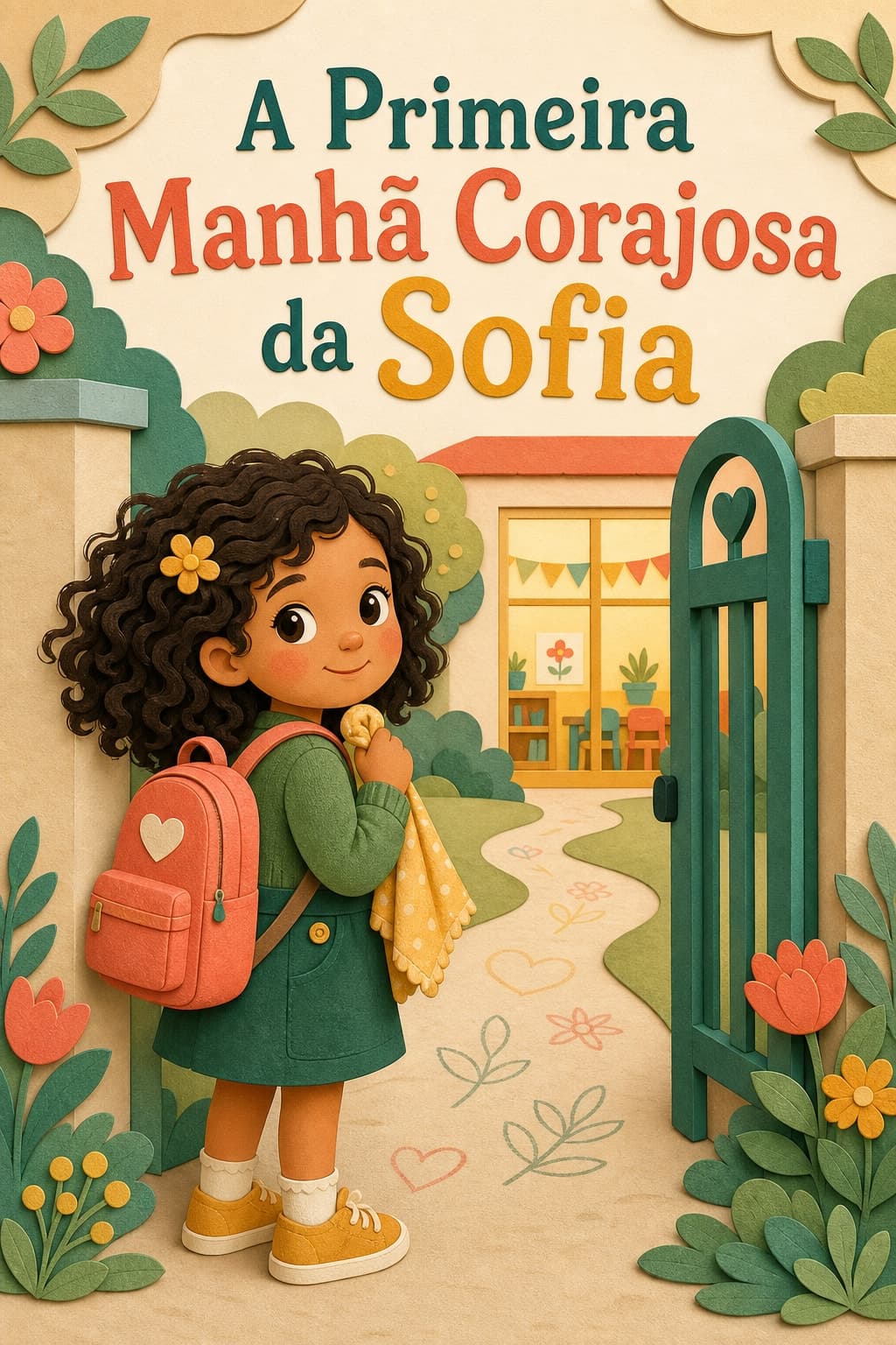 Capa do exemplo ficcional “A Primeira Manhã Corajosa da Sofia”