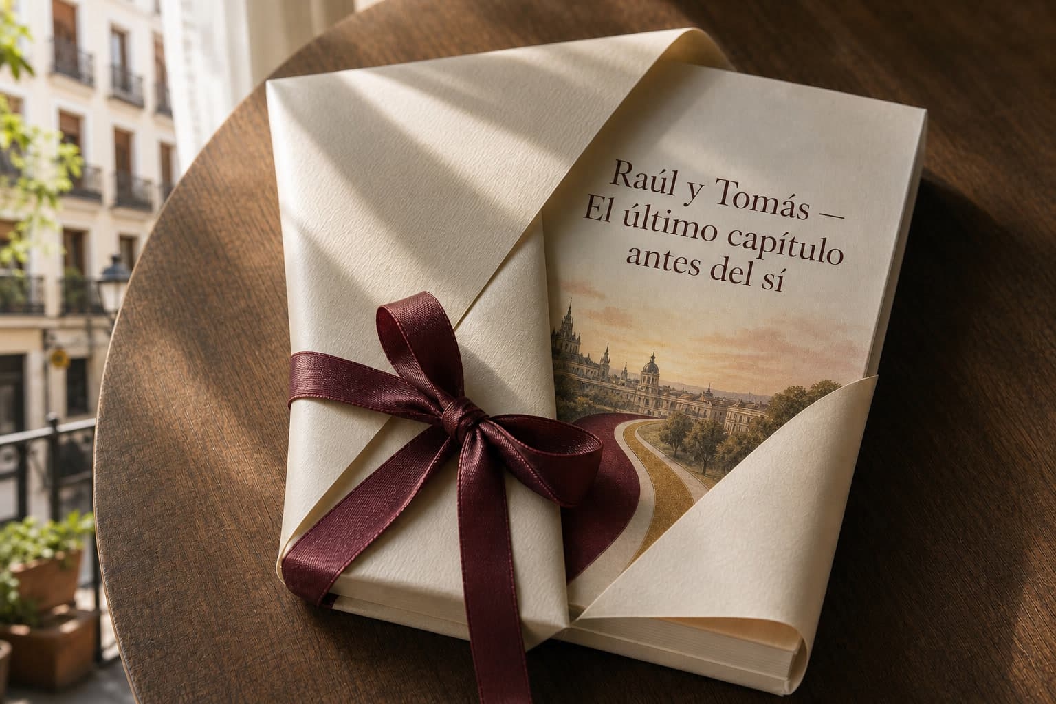 Libro personalizado de pedida Raúl y Tomás — El último capítulo antes del sí